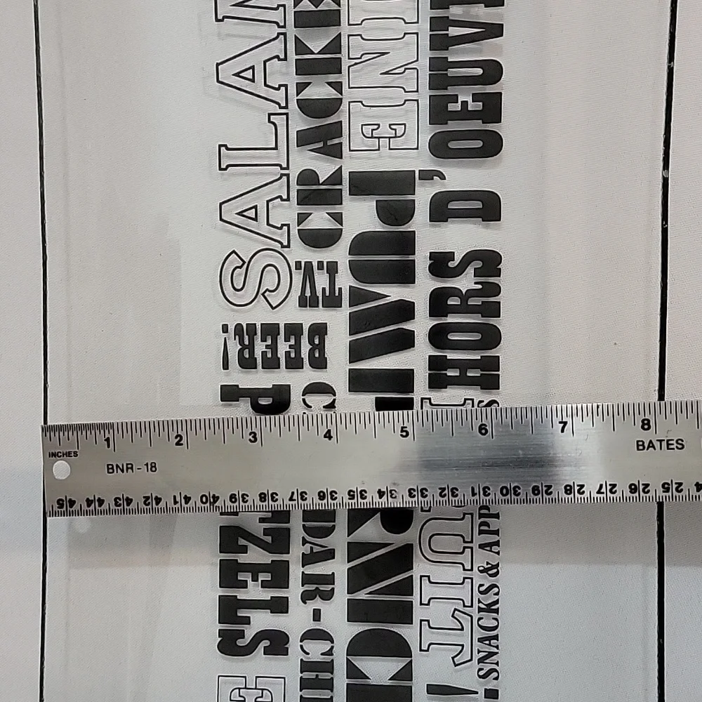 LARGE GLASS SNACK SERVING TRAY